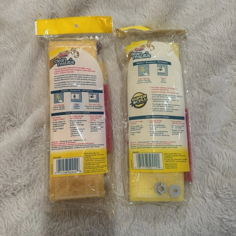 Quickie clean results Automatic Sponge Mop Refill Type S Microban X2 Old Stock